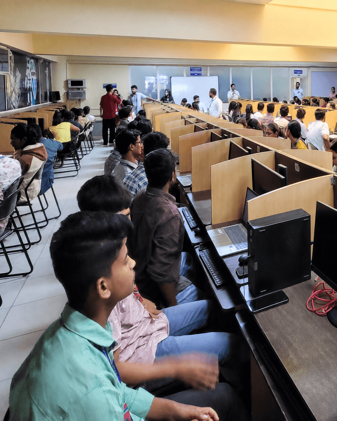 Students at an OSCode workshop on campus