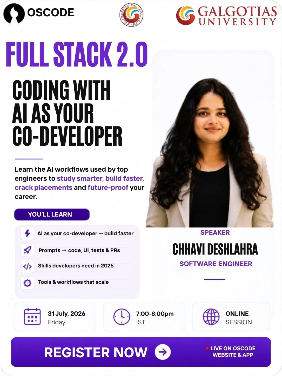 Full Stack 2.0: Coding with AI as Your Co-Developer banner