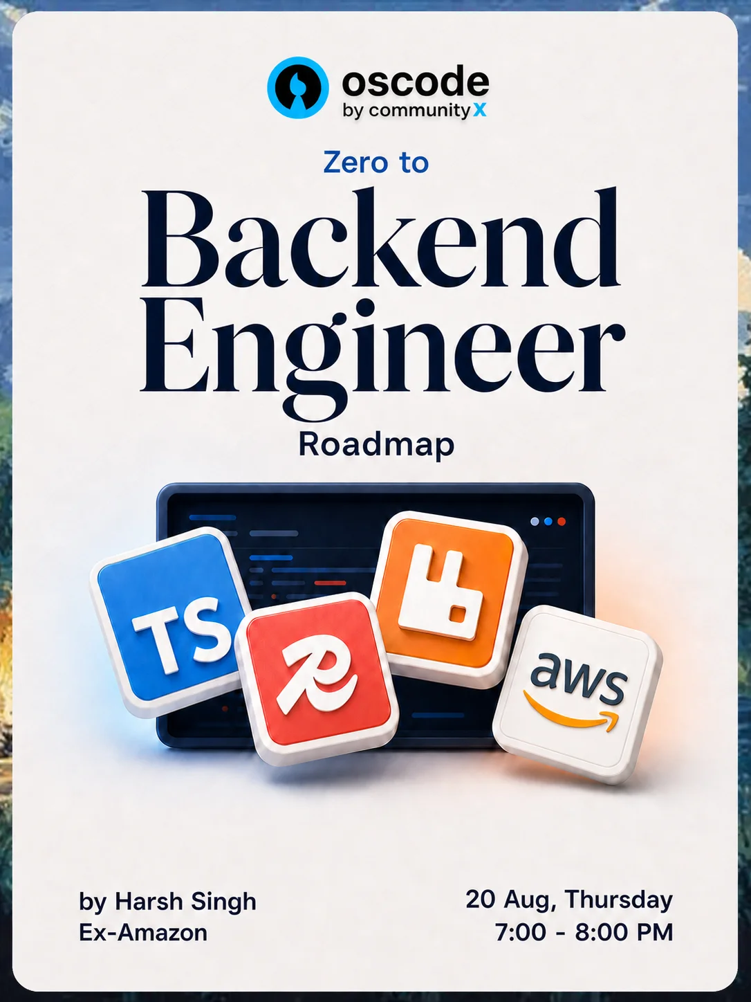 Zero to Backend Engineer Roadmap banner