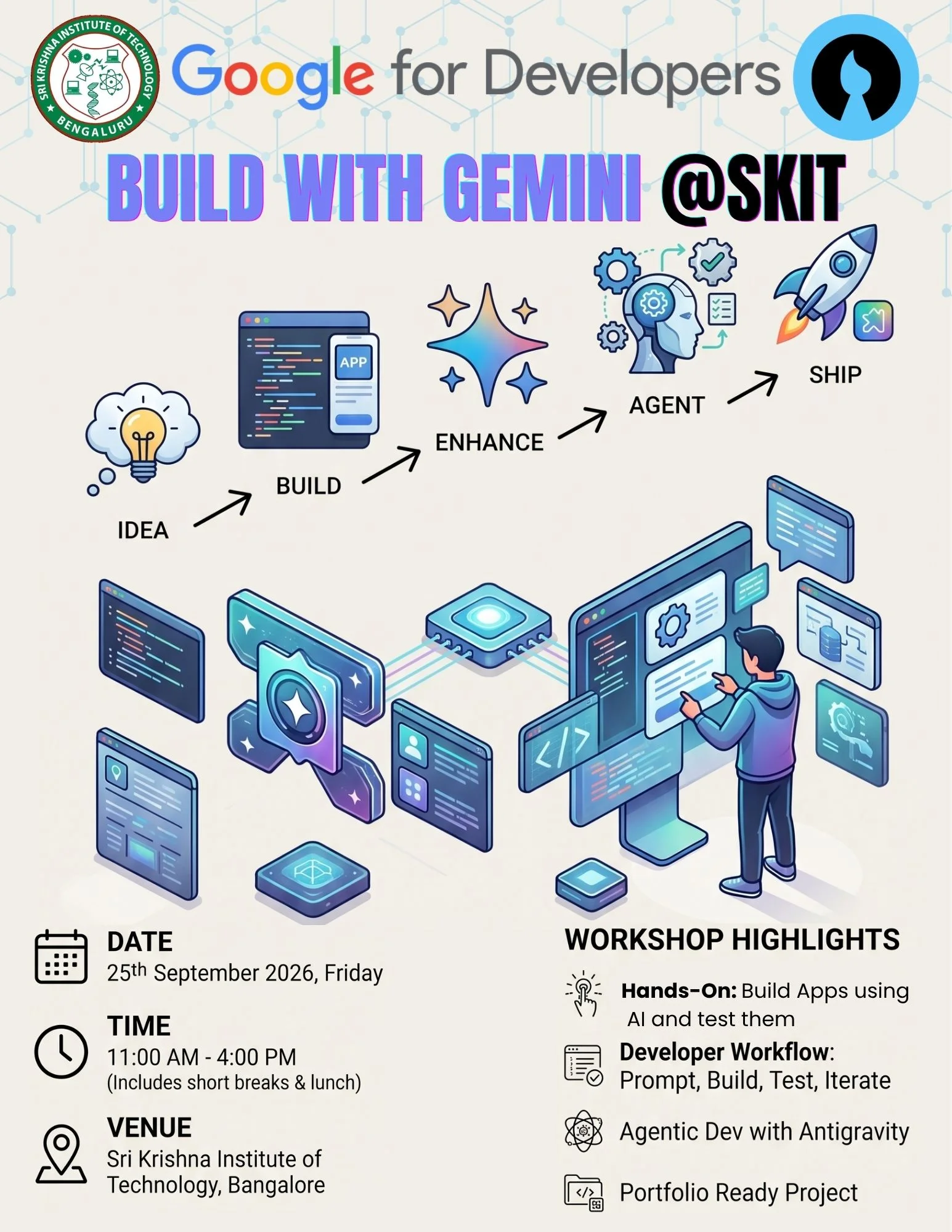 Build With Gemini @SKIT banner