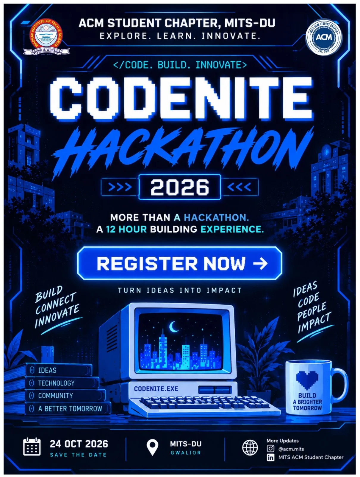 ACM CODENITE HACKATHON 2026 banner